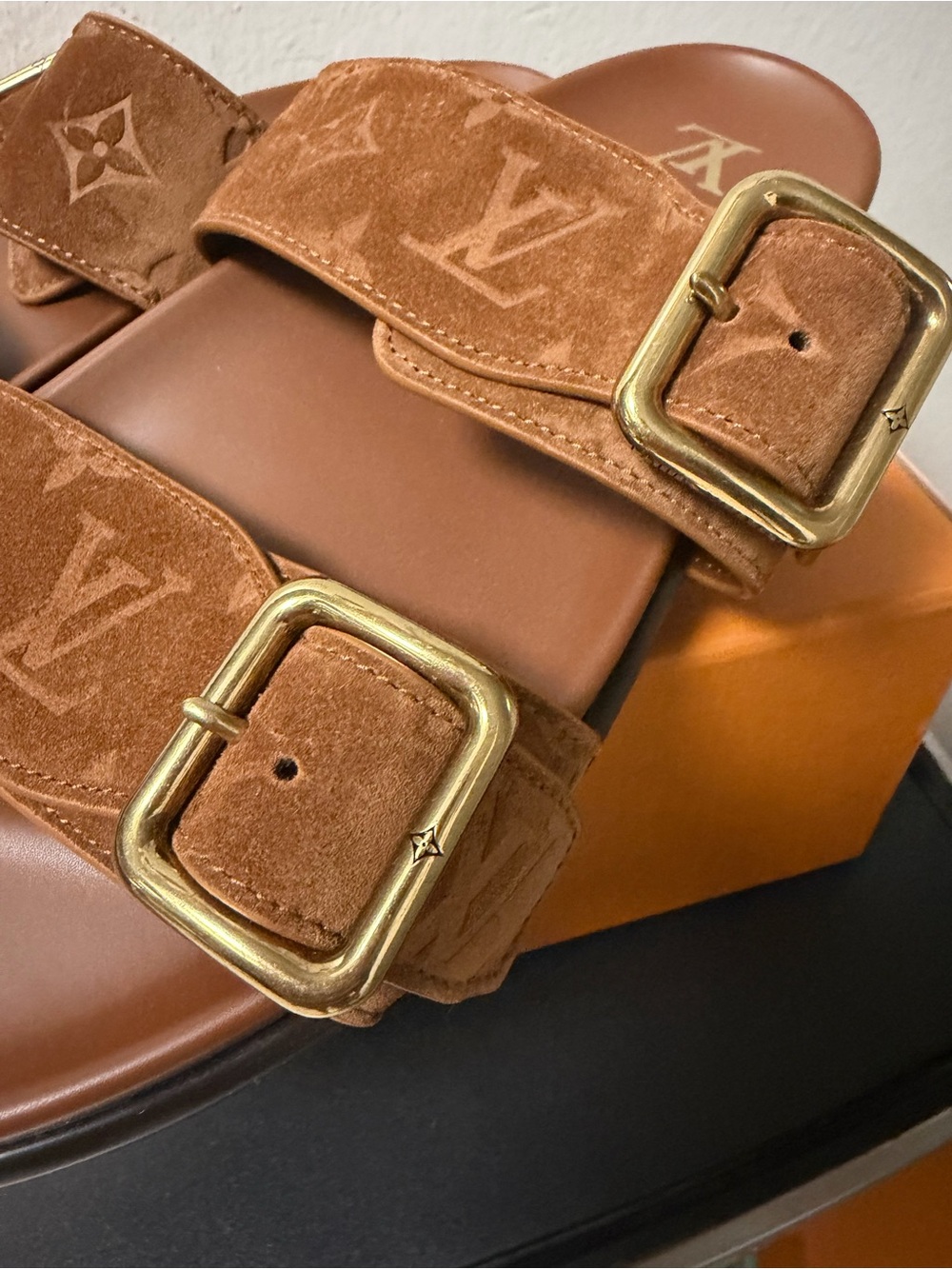 Louis Vuitton LV Monogram Venice Mules Sandals 1AIZV2 Mens LV Size 9 US 10 Brown - Picture 8 of 16